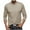 Khaki, variant on Xunlbb Men Casual Fashion High Elasticity Long Sleeve Pullover Breathable Shirt Blouse Tops,Size S-2XL