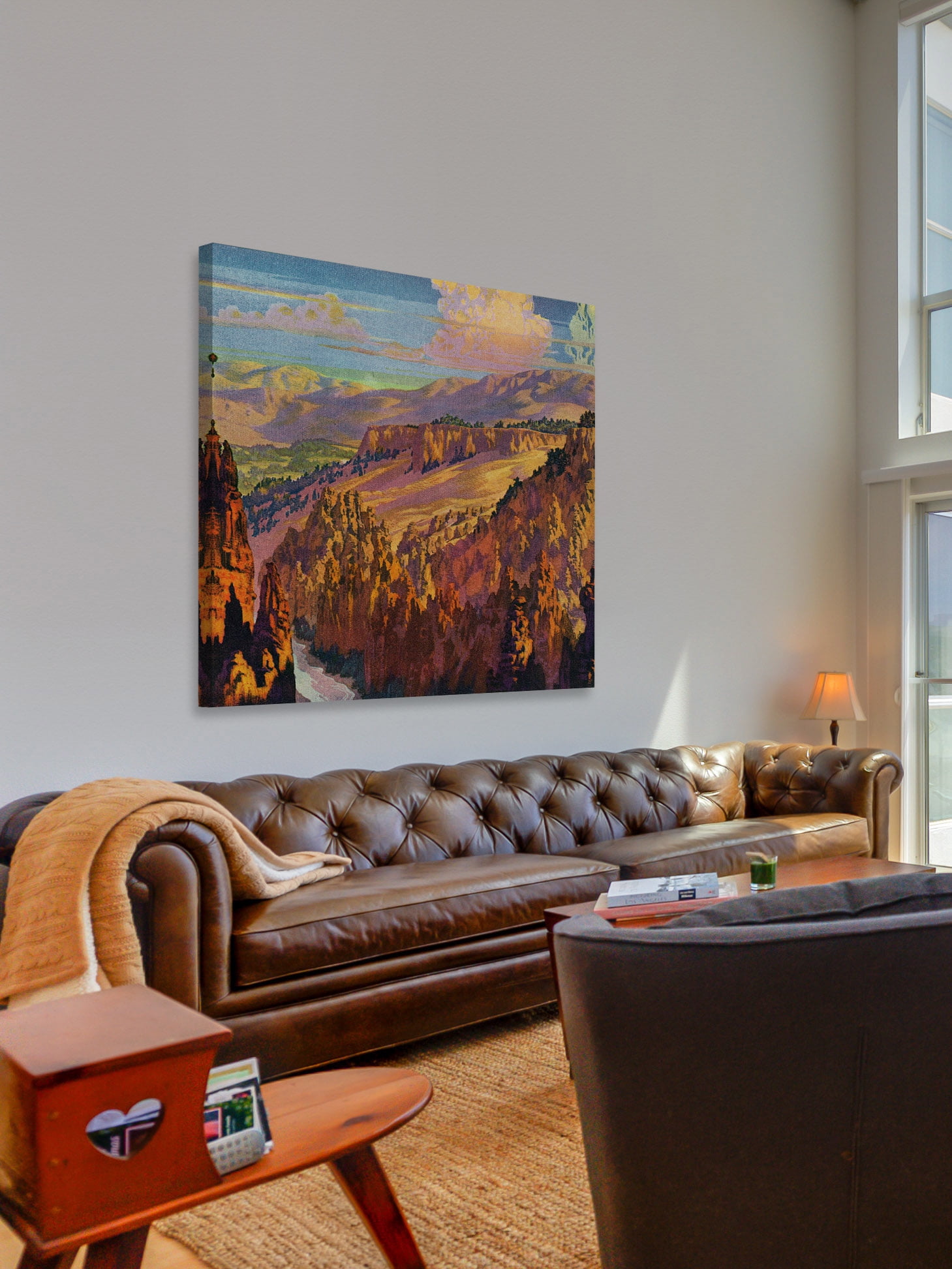 "Grand Canyon" Painting Print on Wrapped Canvas