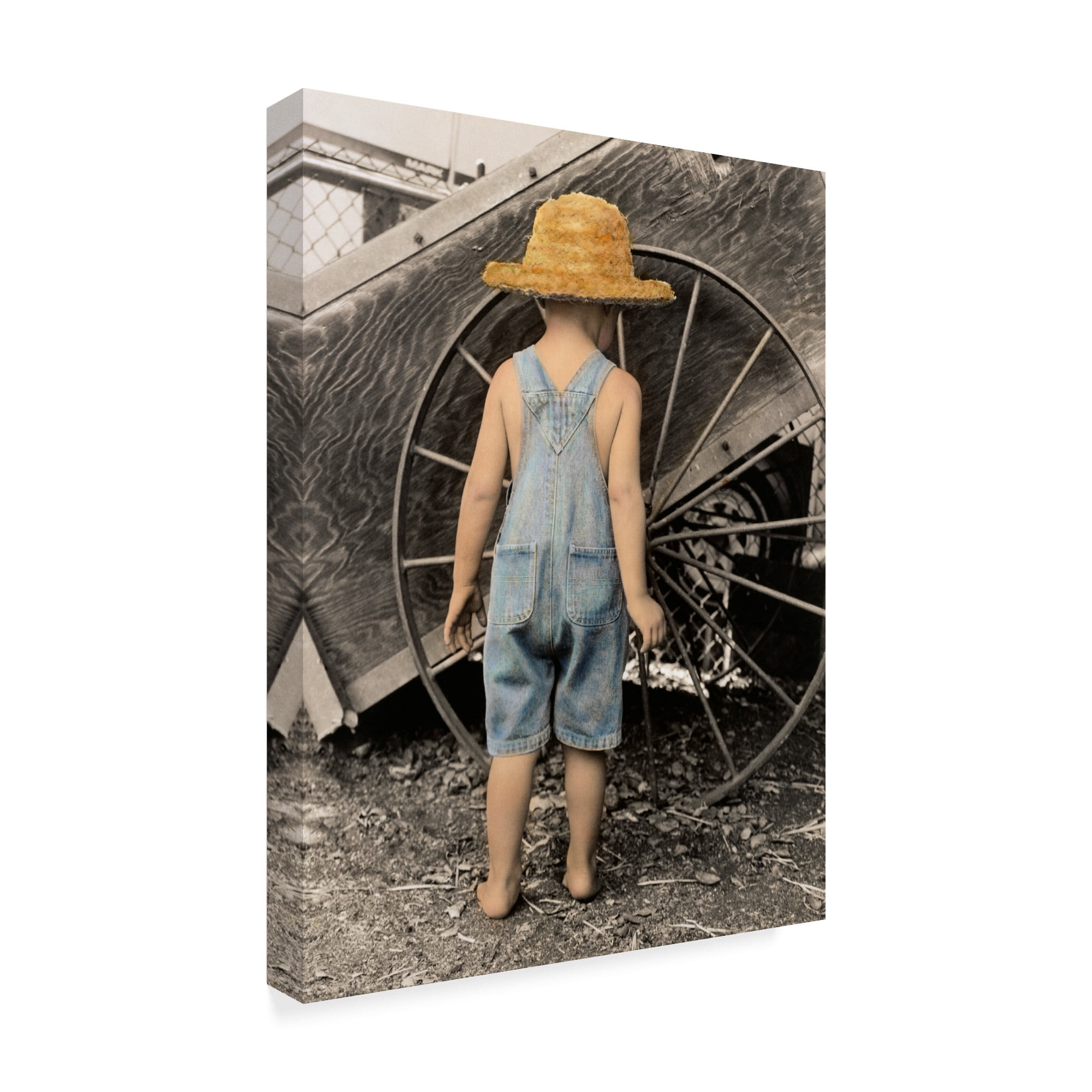 Trademark Fine Art 'Discovering The Wheel' Canvas Art by Sharon Forbes