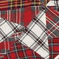 thumbnail image 4 of Farmhouse Tomato Red Patchwork Cotton Peyton Christmas Decor Patchwork Rope Chambray Round Tree Skirt, 4 of 4