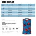 thumbnail image 5 of Lsque Colorful Ladybird Print Men's Cotton Blend Sleeveless Muscle Shirts (S-3XL)- Moisture Wicking, Odor Protection, UPF 30+,X-Large, 5 of 8