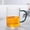 Green GN, variant on WIZUTIZ Borosilicate Glass Mug with Blue Handle Heat Resistant Coffee Cup Clear Drinking Mug for Tea Milk Juice Water Daily Glassware for Home and Office