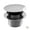 White, variant on 1.5 in. Round Mushroom Tip Toe Bath Drain - Powder Coat White