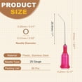 thumbnail image 2 of Agujas de dispensación anguladas Uxcell 25Ga, 66Pcs 1Pulgada Punta roma curvada de 45° con aguja Luer Lock para rellenar tintas líquidas, adhesivo, aceite, rojo, 2 of 6