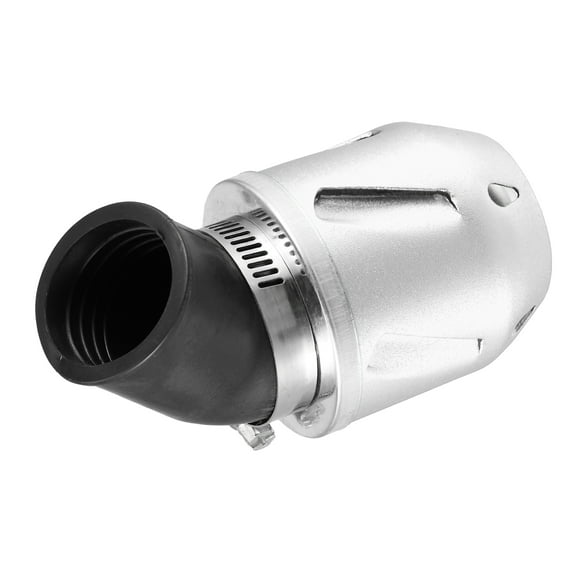 Unique Bargains Motorcycle Air Filter 35mm 1.38" ID 90x60mm Universal for Motorcycle ATV Aluminum Alloy Silver Tone
