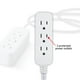 thumbnail image 2 of Cable de extensión Power Strip GE de 3 salidas de 15 pies con enchufe plano, 2 of 6