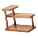 thumbnail image 4 of Estante de exhibición de mesa Organizador de escritorio Organizador de maquillaje decorativo de madera para 30 centímetros, 4 of 8