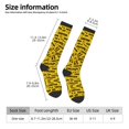thumbnail image 3 of Womens Caution Tape Knee High Socks Comfy Thermal Boot Long Socks, 3 of 7