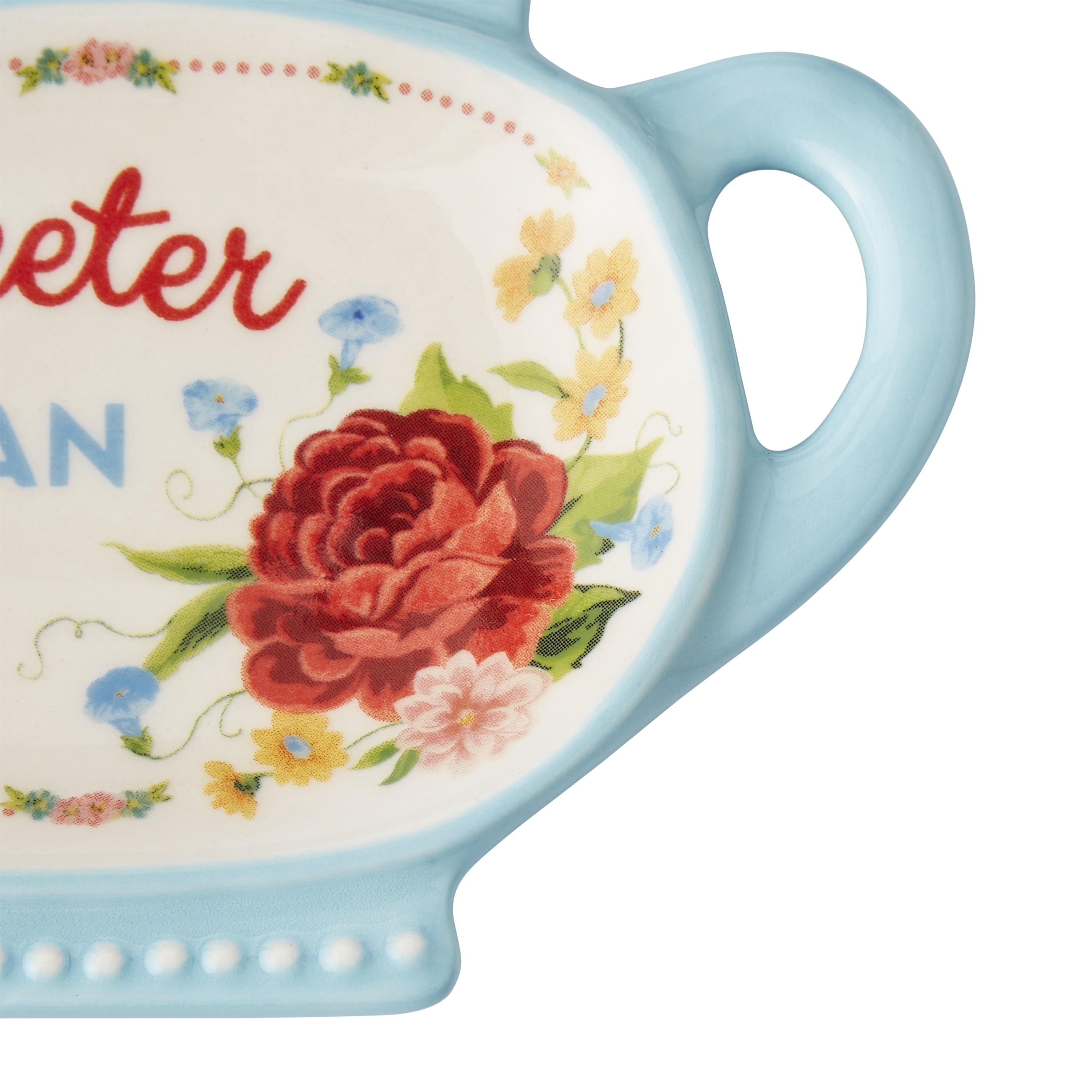 The Pioneer Woman Floral Multi-color Stoneware Tea Bag Holder