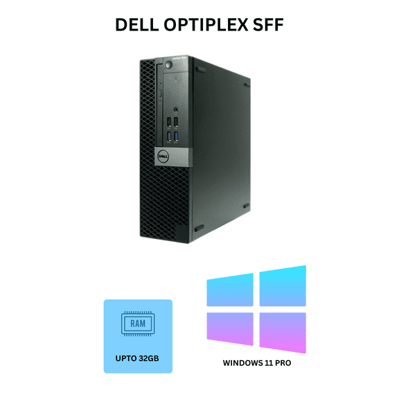 Restored Dell Windows 11 Desktop Computer OptiPlex 7040 SFF PC Intel Quad-Core i5-6500, 16GB Ram, 256GB NVMe SSD, WiFi (Refurbished)