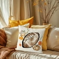 thumbnail image 2 of Fall Pillow Covers 18x18 Inch Set of 4 Football Dog Paws Throw Pillow Covers Pumpkins Autumn Harvest Pillowcase Farmhouse Home Decorations Sofa Bedroom Cushion Case, 2 of 6