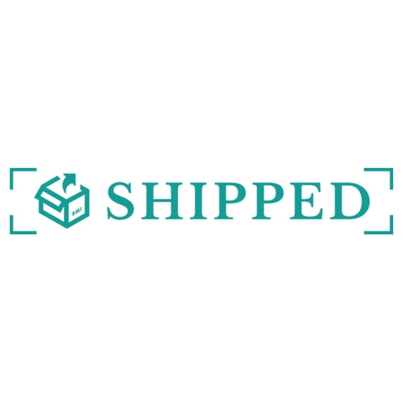 Printtoo Shipped Self Inking Rubber Stamp Pre-Inked Office Stamp- Home Office Business Stationery, Green- 42 x 9 mm