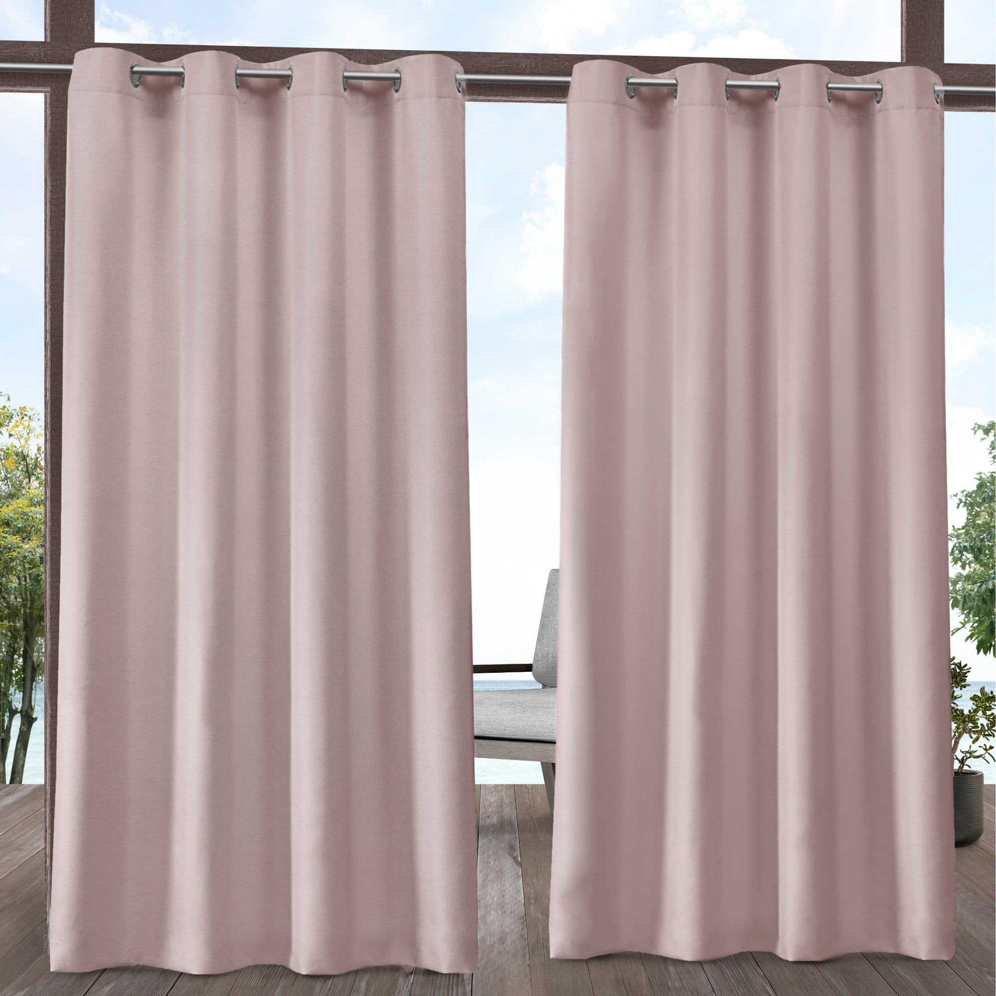 Exclusive Home Curtains 2 Pack Indoor\/Outdoor Solid Cabana ...