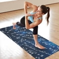 thumbnail image 6 of Math Equations Algebra Formulas Blue Pattern Hot Yoga Mat Towel Non Slip for Hot Yoga - Quick-Drying Yoga Mat Cover with 4 Corner Pockets with Travel Bag - Hot Yoga Towel Non Slip 74"x26", 6 of 6