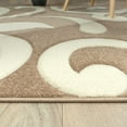 thumbnail image 3 of Paco Home Area Rug with Modern High-Low Effect and Floral Pattern in Beige White - 2' x 3'7" (2'x3'), 3 of 5