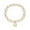 G, variant on Imitation Pearl Alphabet Bracelet Fashionable Elastic Cord Beaded Jewelry For Women Idea
