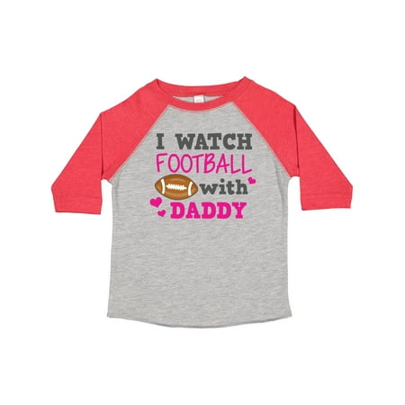 

Inktastic I Watch Football with My Daddy Gift Toddler Boy or Toddler Girl T-Shirt