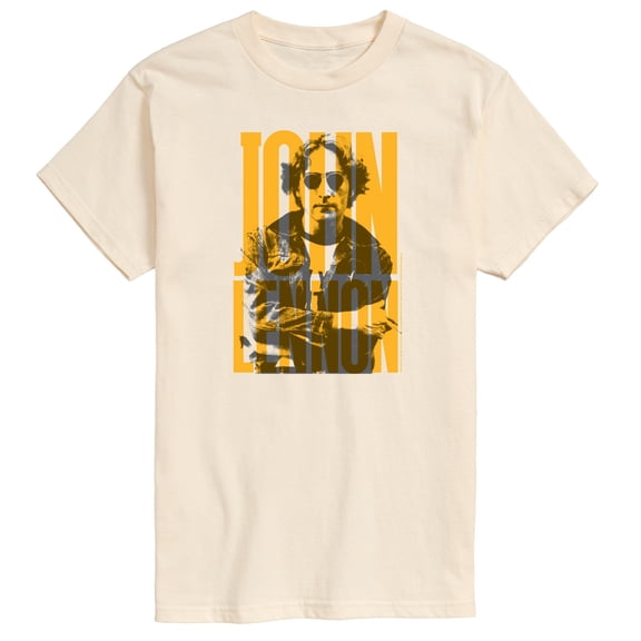 John Lennon - John Lennon Overprint - Men's Short Sleeve Graphic T-Shirt