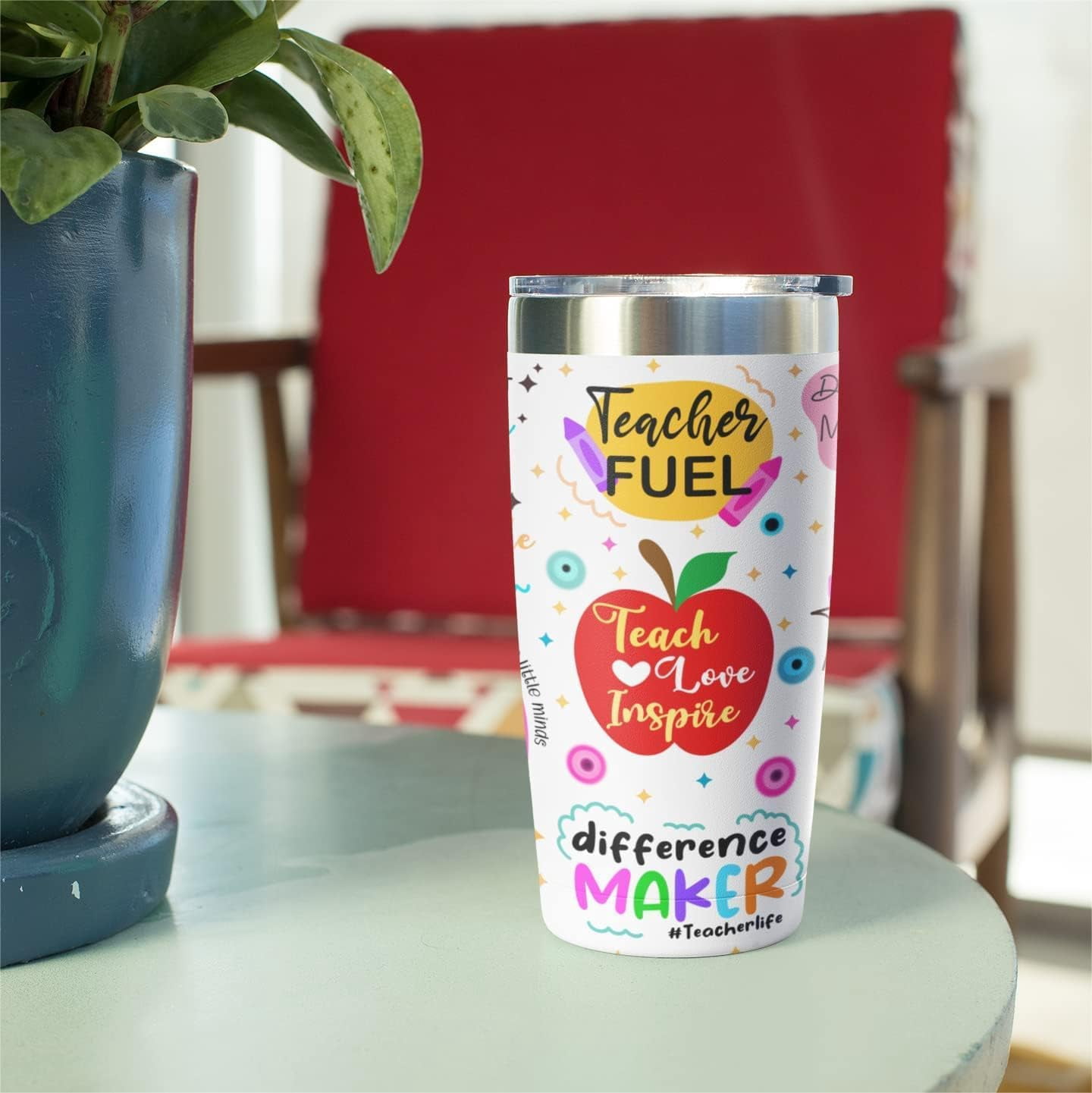 Teacher Appreciation Gifts for Women, Graduation Gifts from Students, Birthday Gifts for Teacher, Thank You Gifts Back to School- 20 Oz Insulated Tumbler, Mug, and Cup