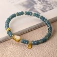 thumbnail image 2 of Pulsera de jadeíta para mujer con amuletos de calabaza y fortuna, 2 of 2