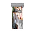 thumbnail image 2 of Ambesonne Animal Fitted Sheet & Pillow Sham Set, Geometric Mosaic Kitten, Queen, Multicolor, 2 of 3