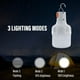 thumbnail image 5 of Bombilla de emergencia recargable LED | Luz portátil de bajo consumo para puestos de mercado, campamentos, cortes de energía | Súper brillante 180lm | Ángulo de haz de 240° | Entrada de 5 V, 5 of 8