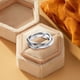 thumbnail image 5 of Descompresión Tres Anillos Anillo giratorio Anillos de plata de acero inoxidable Alianza de boda Anillos para mujeres Anillos para hombres Anillos giratorios Anillos de geometría Tamaño 6 12, 5 of 8