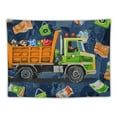 thumbnail image 5 of BCIIG  Kids Tapestry Garbage Truck Wall Tapestry, Cartoon Car Vehicles Tapestry Wall Hanging Trash Waste Management Vehicle Tapestry For Bedroom Refuse Classification Wall Tapestry  50x40inch, 5 of 6