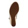 thumbnail image 4 of CHARTER CLUB Womens Black Striped Sling Back Padded Tamaare Almond Toe Wedge Buckle Espadrille Shoes 9.5 M, 4 of 4