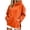 Orange, variant on FchengtaiS Oversized Hoodies Sweatshirts for Womens Casual Loose Fleece Hooded Pullover Tops with Pockets and Side Split
