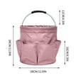 thumbnail image 2 of Foldable Picnic Basket - 17L Portable Outdoor Storage Basket for Beach, Park & Camping - Insulated Cooler Compartment & Removable Shoulder Strap(Pink), 2 of 6