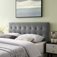 thumbnail image 4 of Modway Emily King Tufted Performance Velvet Headboard in Gray, 4 of 9
