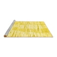 thumbnail image 2 of Ahgly Company Machine Washable Indoor Square Solid Yellow Modern Area Rugs, 7' Square, 2 of 4