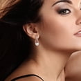 thumbnail image 5 of Everly Women's 8-8.5mm Cultured Freshwater Pearl Sterling Silver Drop Earrings, 5 of 7