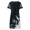 thumbnail image 5 of Babysbule Womens DressesOff The Shoulder Dresses For Women, Shiny Rhinestone Strappy Short Sleeve Midi Dress Loose Flowy Party Club Dress, 5 of 6