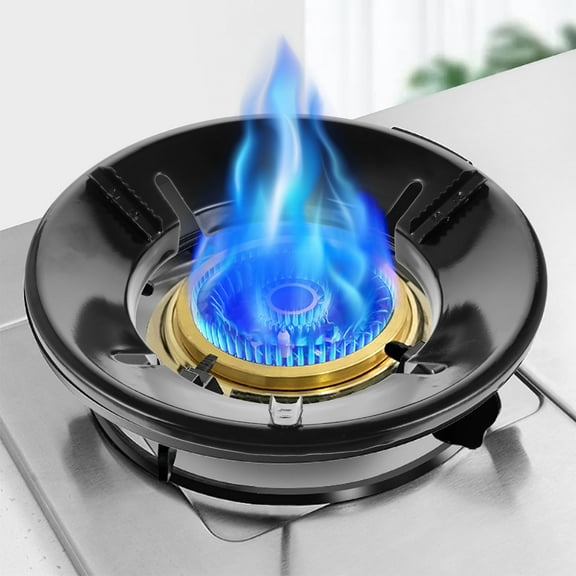 Worgeous Black Metal Gas Stove Cover for Saving with Air Circulation and Nonslip Design 4.5 Inches