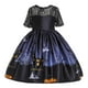 thumbnail image 2 of Vestidos para niñas, ropa para niños, vestido con tutú, disfraz de princesa, , calabaza, para Halloween, graduación, carnaval, de negro, 2 of 4