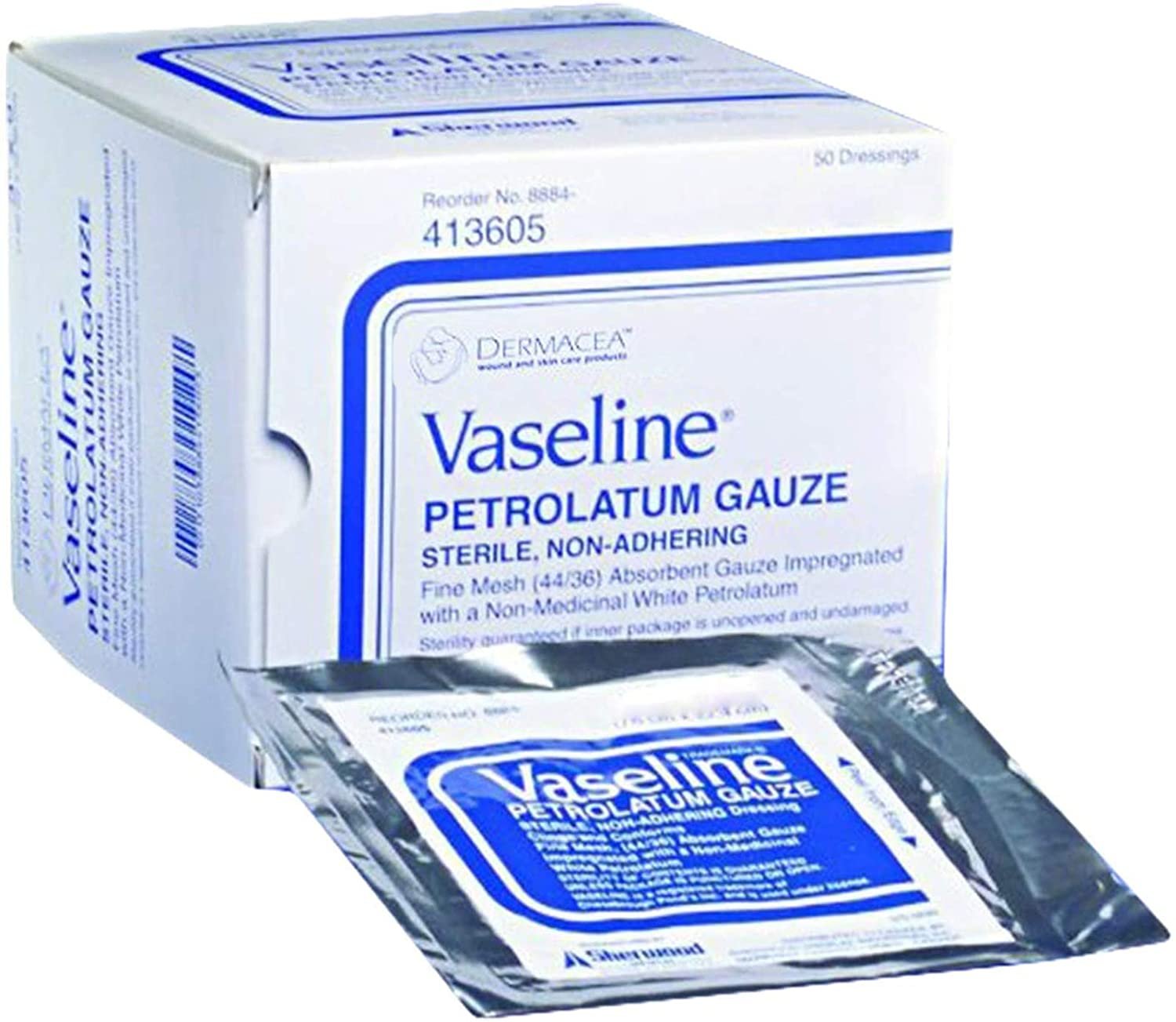 Impregnated Dressings. Case of 72 Petrolatum Gauze Dressings 3" x 9