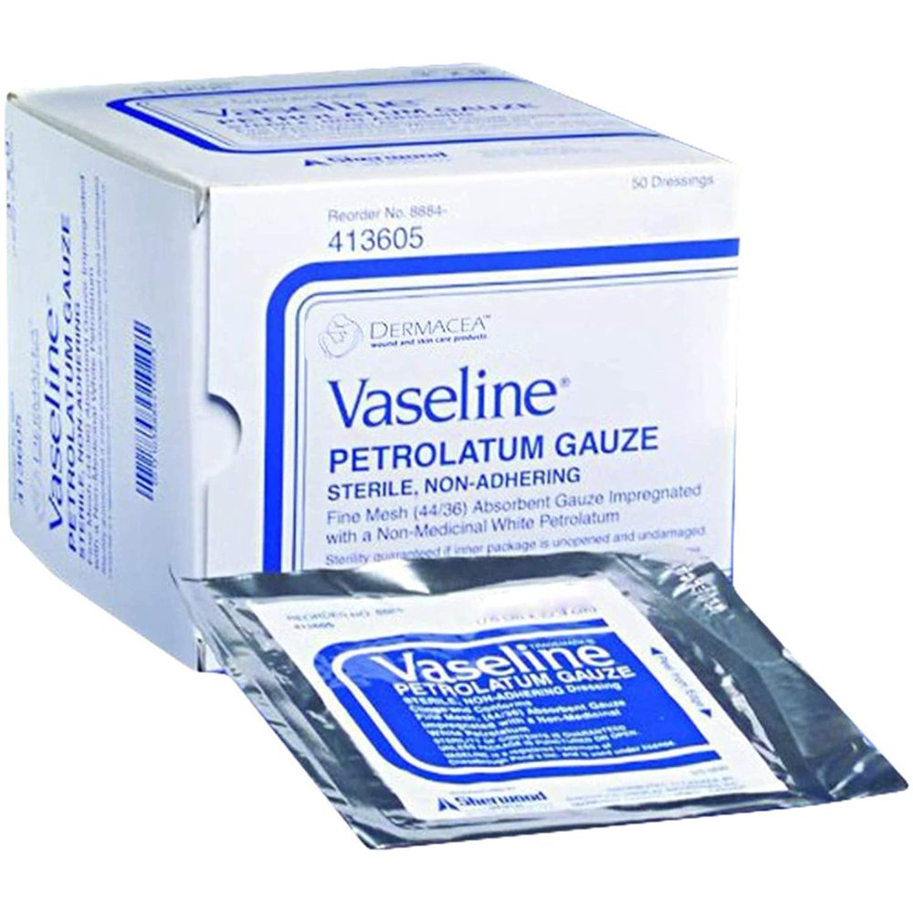 Impregnated Dressings. Case of 72 Petrolatum Gauze Dressings 3" x 9