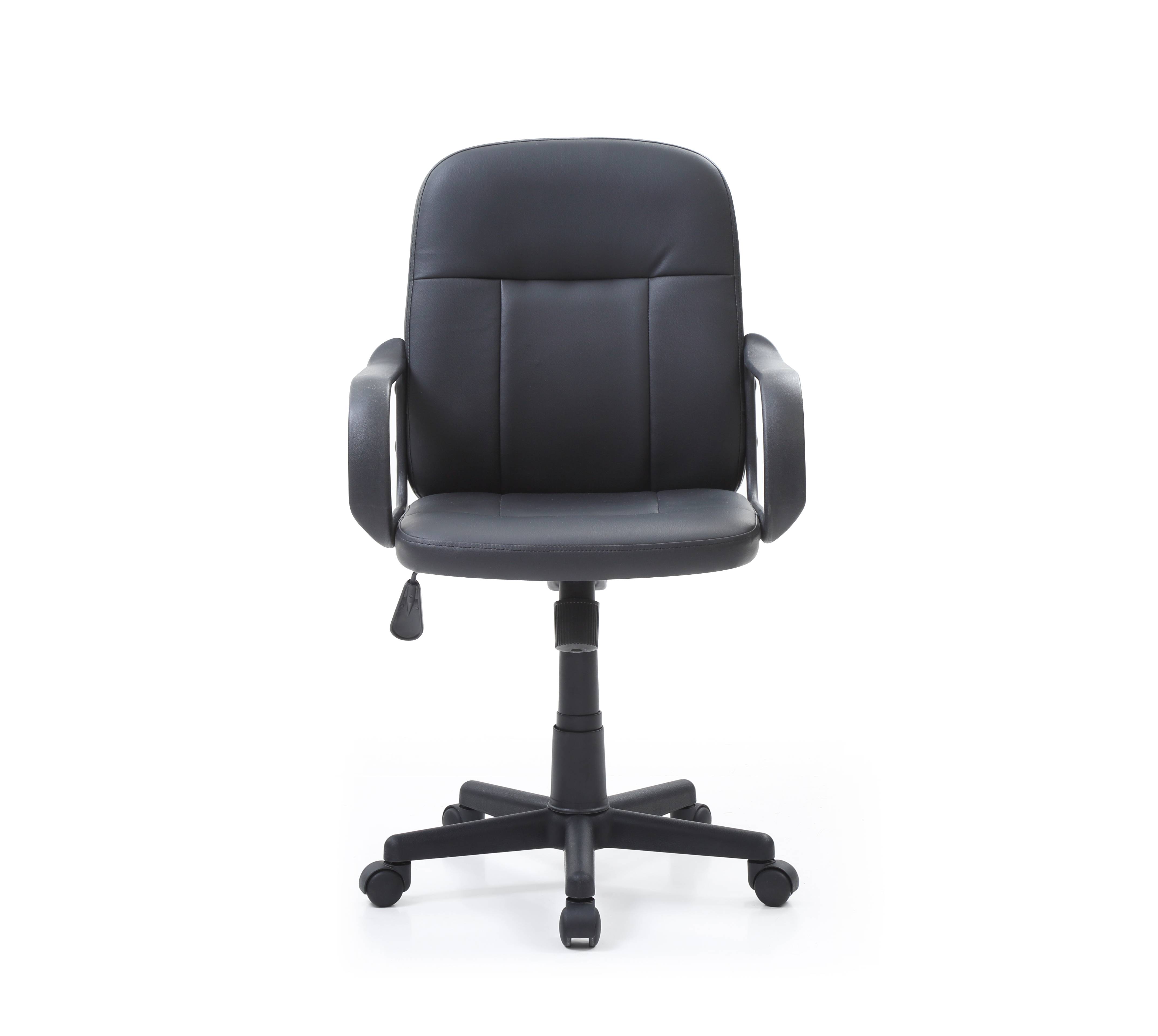 Hodedah 19.5 in Manager's Chair with Adjustable Height & Swivel, 200 lb. Capacity, Black - image 5 of 5