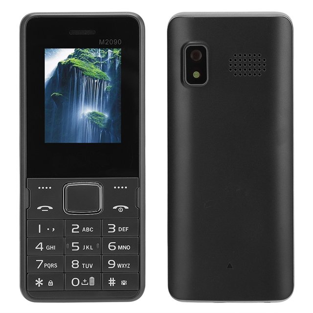 Teléfono Móvil 2g Teléfono Móvil Multifunción M2090 1.7in Pantalla 1500 MAh Tarjeta Dual Teléfono Móvil De Doble Modo De Espera Con Para WhatsAPP 100-240V EE. UU. ANGGREK Negro