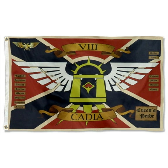 Wargame Style Cadian 8th Flag Banner Home Yard Garden Decor 3x5Ft