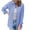 Blue, variant on Admvng Blouses for Women Fashion Plaid Long Sleeves Blouse Buttons Casual Shirt with Pockets S-3XL