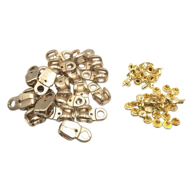 Botas de Gancho de Encaje Hugo 20pcs Hebilla de Cordón para Campamento de Senderismo de Escalada Equipaje dorado Ganchos de encaje de arranque rápido