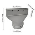 thumbnail image 4 of Flat Window AC Hose Adapter Portable Air Conditioner Exhaust Vent Kit for Home Ventilation System Climate Control PlantingTent Dryer Vent Accessories,for Mobile Air Conditioner Dryer Vent, 4 of 7