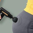 thumbnail image 4 of Mini pistola fascial portátil masajeador corporal eléctrico alivio del dolor muscular (negro) Tmvgtek cuidado belleza, 4 of 9