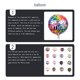 thumbnail image 4 of Naiovety Matrimonio Globos Confeti Partes Montaje Superficie gruesa Suministros creativos para bodas Fiesta de cumpleaños Decoración Globo B Kits de decoración para fiestas A Naiovety HA060630-01, 4 of 6