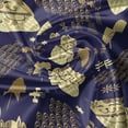 thumbnail image 5 of Ambesonne Japanese Cat Valance Pack of 2, Night Theme Lucky Asia, 54"X18", Pale Brown Pale Camel, 5 of 5