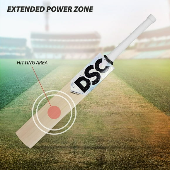 DSC Condor Atmos English Willow Cricket Bat For Men , Short Handle Ready To Play , Size 3 | Lightweight Bat With Cover