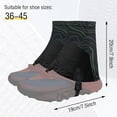 thumbnail image 2 of Guêtres de Randonnée Imperméables, Guêtres Basses de Sentier Anti-Sable, Couvre-Chaussures Élastiques et Respirants, Guêtres de Course sur Sentier, pour une Protection Parfaite de la Randonnée, de l'Escalade et de la Course en Plein Air, 2 of 7